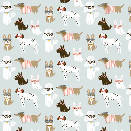 Multi Color Dogs with Glasses - Dear Stella