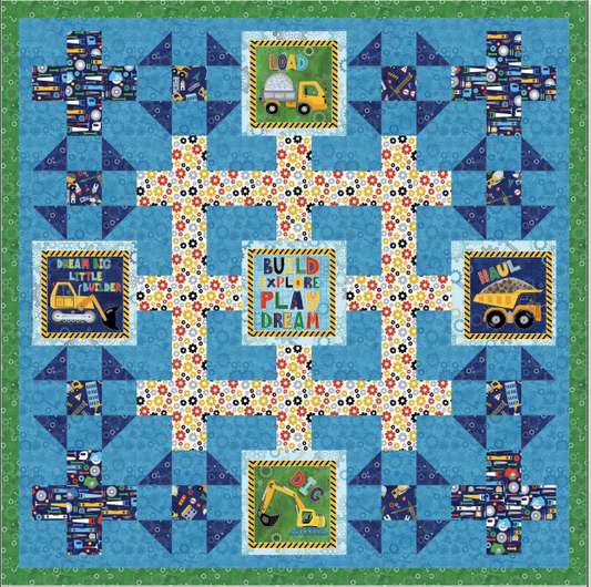Little Builder Building Blocks Quilt Kit