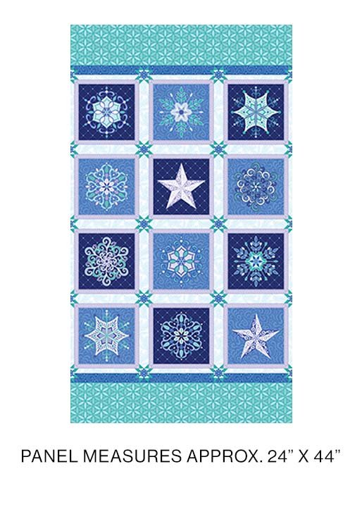 Winter Jewels Snowflake - Blue Panel Cut