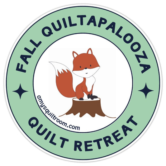 Fall Quiltapalooza Round Sticker