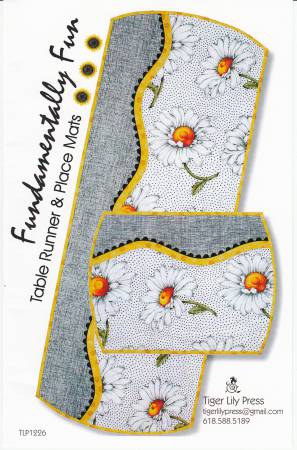Fundamentally Fun Table Runner & Place Mat By Tiger Lily Press