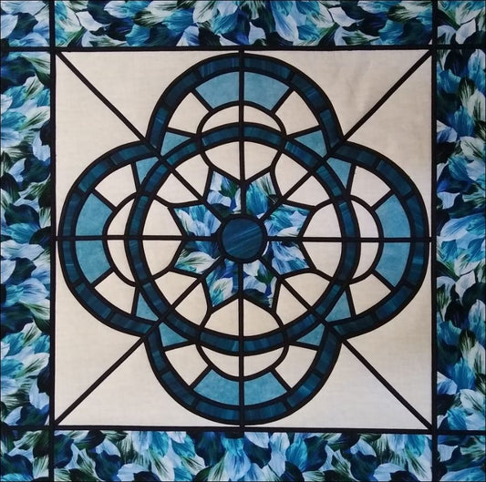 Tranquil Charm Stained Glass Quilt Pattern