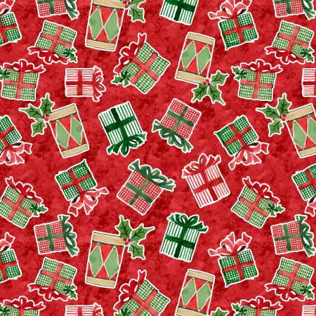 Snowy Greetings - Present Toss Red