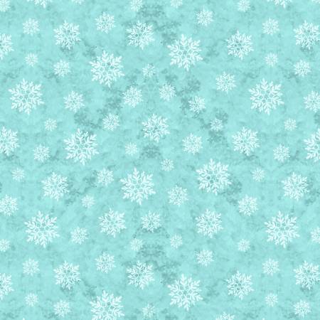 Snowy Greetings - Snowflakes Blue