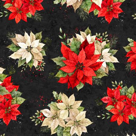 Poinsettia Radiance - Poinsettia Bouquets Black