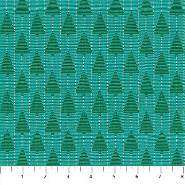 Silver Lining Woven - Tree Farm Turquoise