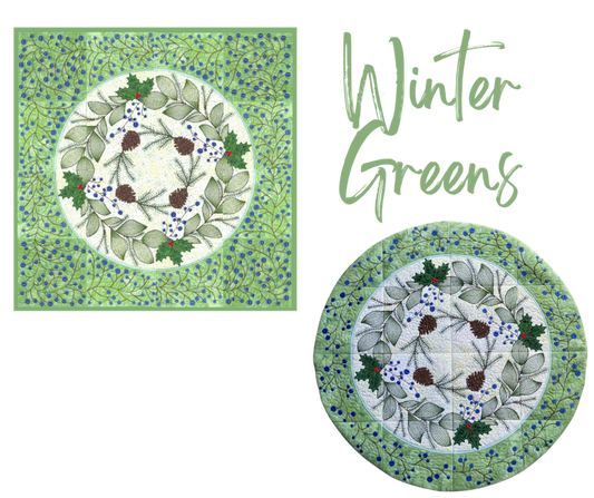 Winter Greens Embroidery Project