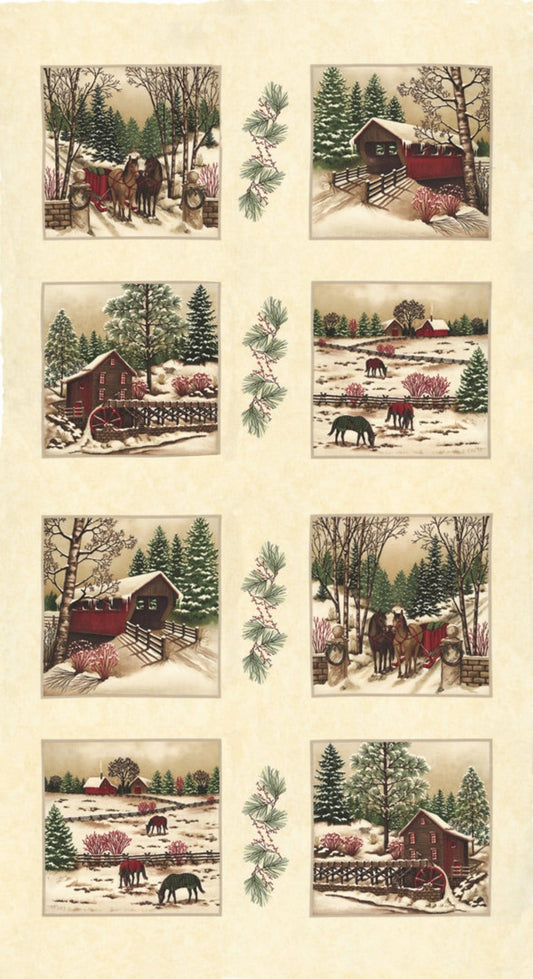 Winter White Panel by  Moda Fabrics