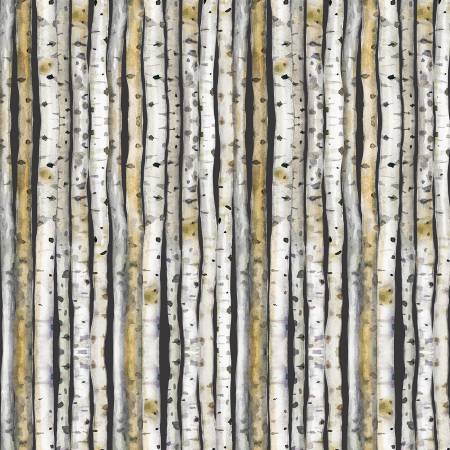 Wild Wonder - Brown Digital Birch Trees