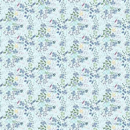 Shop Hop - Pale Blue Digital Notions