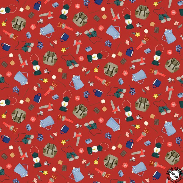 Red Camping Gear - Camping Life by Michael Miller