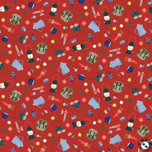 Red Camping Gear - Camping Life by Michael Miller