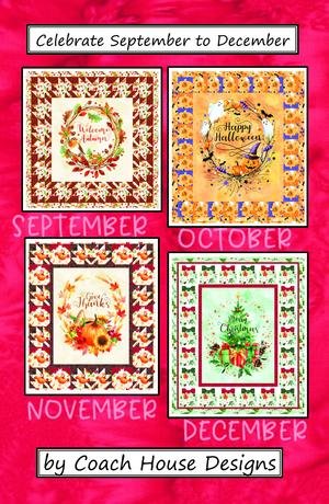 Celebrate September to December Wall Quilts by Coach House Designs