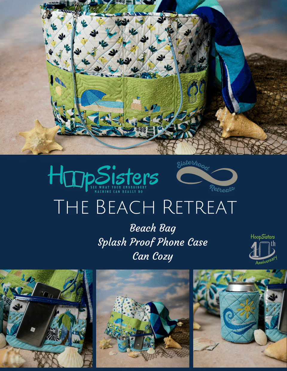 The Beach Retreat Bag by the Hoop Sisters
