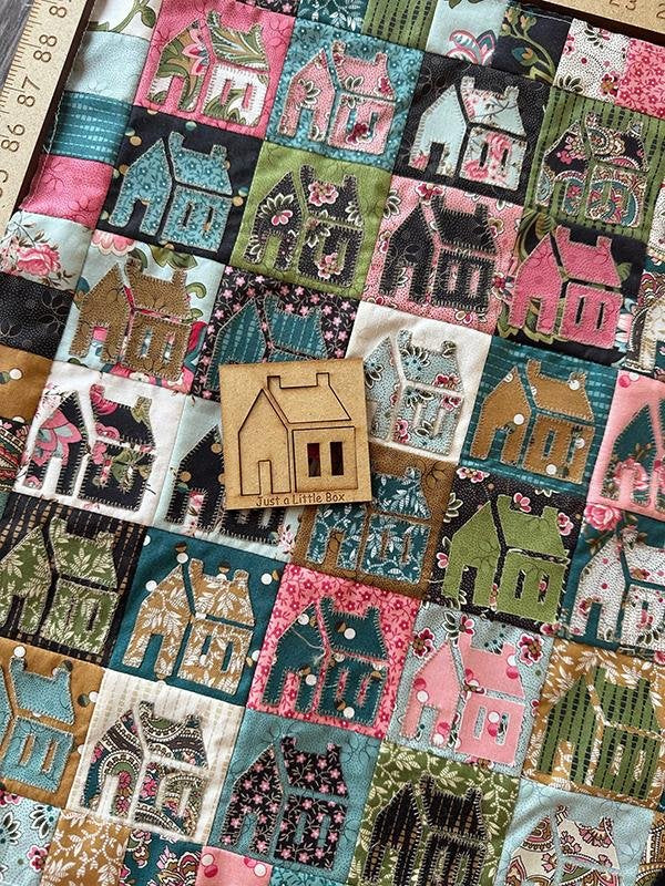 Little Wood Box Collection  Houses - Unity Fabric Collection