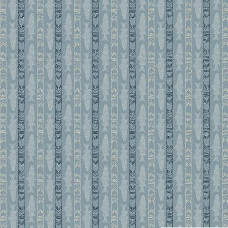 Lake Escape - Blue Fish Stripe