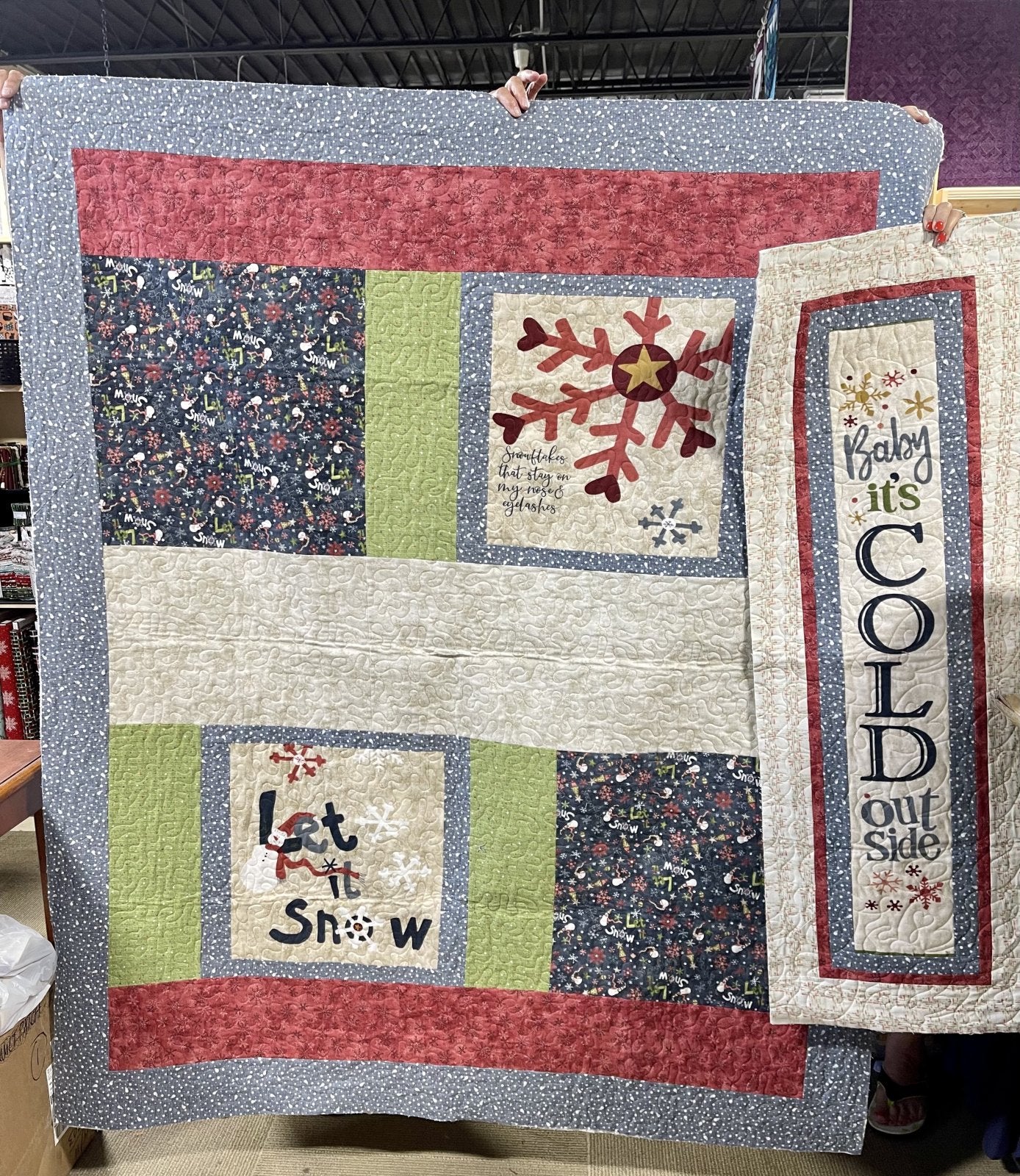 Let It Snow Flannel Quilt Kit