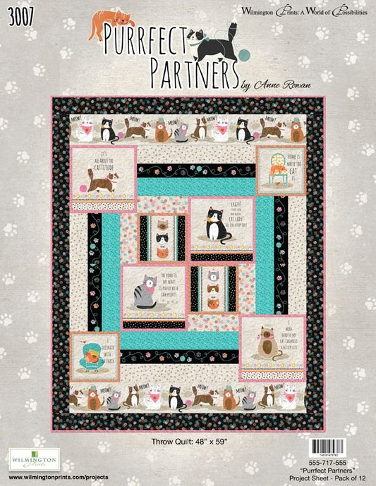Purrfect Partners Quilt Kit